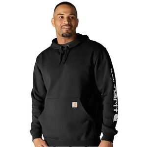 Carhartt Loose Fit Midweight Logo Sleeve Hoodie Black Large New With Tags